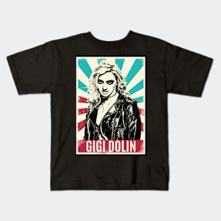 Vintage Retro Gigi Dolin Kids T-Shirt